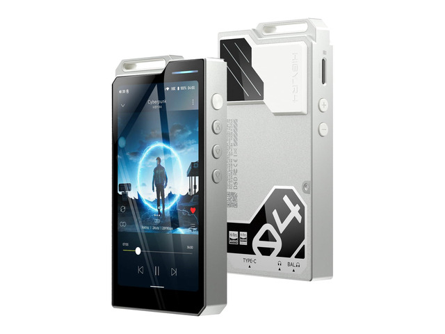 R4 Android MP3 MP4 Player with Spotify, 4 DAC & Class A Amp, MQA 16X HiFi Lossless Music Player with Bluetooth and WiFi, 3.5mm & 4.4mm Headphone Jack
