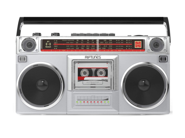Boombox Radio Cassette Player Recorder, AM/FM -SW1/SW2 Radio, Wireless Streaming, USB/Micro SD Slots, Aux in, Headphone Jack, Convert Cassettes to...