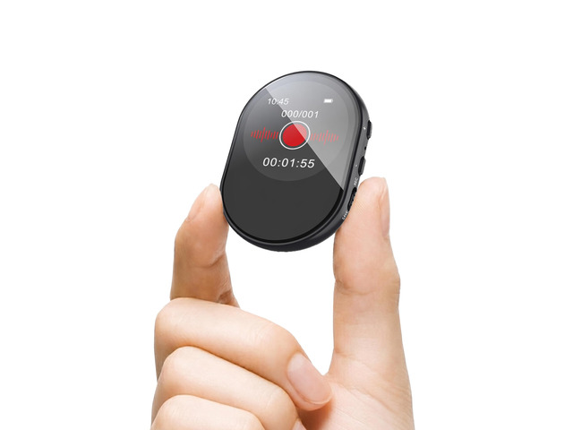 128GB small Voice Recorder,Voice-activated recording,with playback and password management,AI noise and Scheduled recording,reduction Portable...