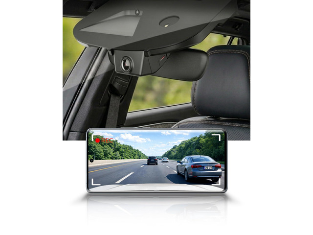 4K Dash Cam Suitable for Ford Mustang Mach-E 2021-2026 (Not for Mustang), OEM Factory Look, 2160P UHD Video, Built-in WiFi & APP, Loop Recording,...