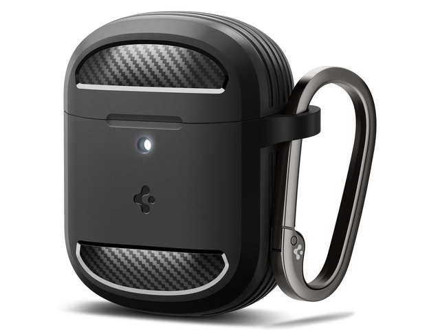 Rugged Armor Designed for Pixel Buds Pro 2 & 1 (2024/2022) TPU & PC Dual Layer, Drop Protection, Carbon-fiber Accent. Included Carabiner - Matte...
