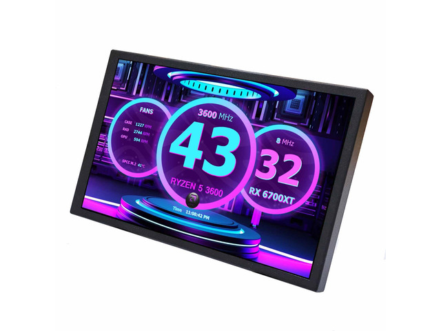 8 Inch Small Mini LCD Monitor 1280x800 IPS Screen Display for PC Case DIY Building/Laptop/Computer with Mini H/D Video Input