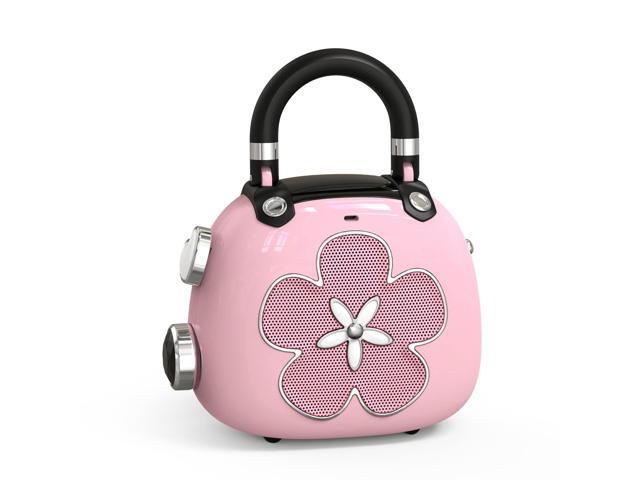 Candy 2-in-1 Mini Bluetooth Speaker, Loud Audio, Cute Backpack Charm 8H playtime, retro purse design, clear bass, easy carry, girls' favorite...