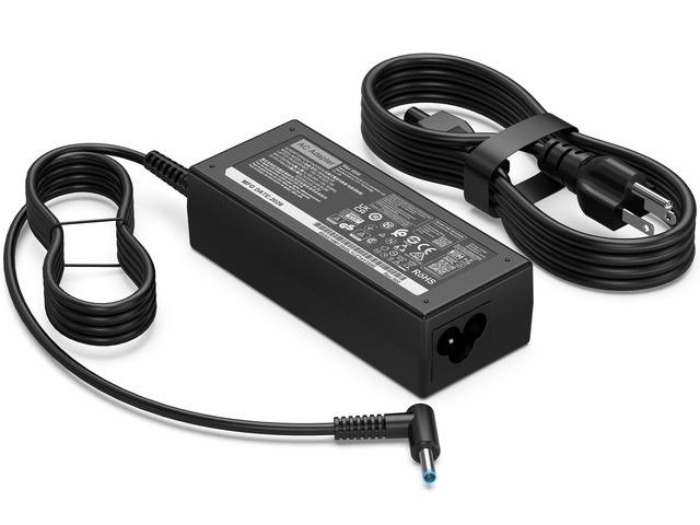65W Replacement for HP Laptop Charger Envy, ProBook Series Smart Pavilion x360 14 15 17, Stream 11 13 14, Notebook, Elitebook, Blue Tip AC...
