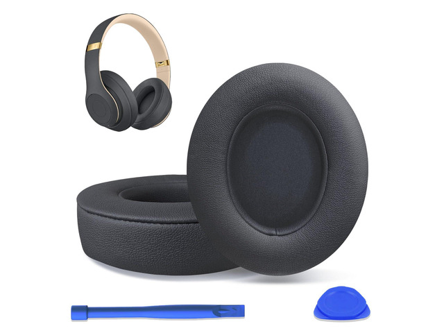 Replacement Ear Pads for Beats Studio 2 & Studio 3 Wired & Wireless Headphones, Ear Cushions, Ear Cups Cover Repair Parts (Shadow Gray)