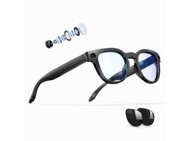 AI Smart Glasses with 8MP Camera,Real Time Translation for Men Women Photo Capture,Object Recognition,4k Video,Recording,Open-Ear Audio,Bluetooth...