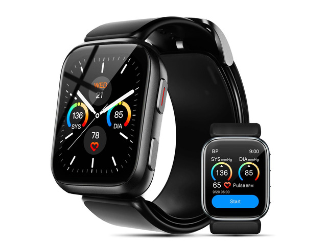 Blood Pressure Smart Watch, 1.95'' Blood Pressure Smartwatch with Air Pump Cuff, Blood Pressure Sleep Monitor Sports Tracking for Android iOS...