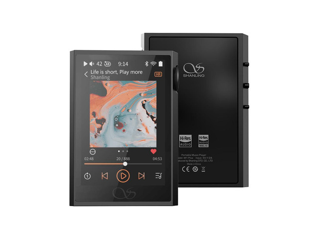 M1 Plus Protable Music Player M1Plus MP3 High-Definition Lossless ES9069Q DAC Dual SGM8262 Amplifier PCM768 DSD512 Bluetooth 5.2 LDAC WiFi DLNA Black
