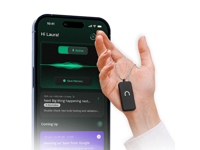 Neo 1 AI Wearable Assistant Capture Meetings, Conversations & Ideas with AI Summaries, Action Items, Notes & Reminders, No Monthly Cost, Free...