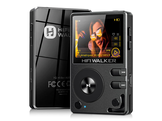 H2 HiFi MP3 Player with Bluetooth, Lossless DSD DAC Flac, High Resolution Music Player, Portable Audio Player with 64 GB Memory Card, Supports up...