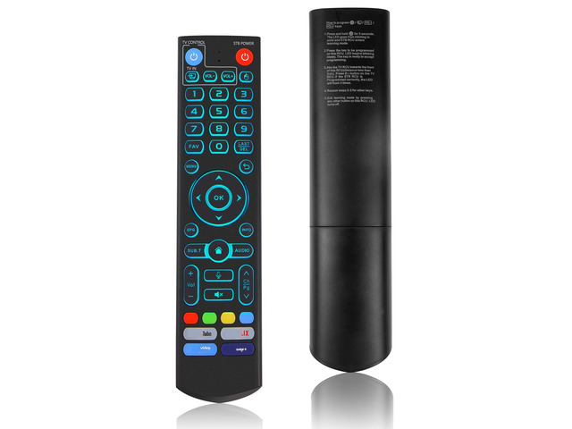 New Backlight V5 Pro Voice Remote Control, Compatible with vSeeBox V1/V2,V5/V1/V2/V3 Pro,V3 Plus,V1 Max,Elite,Max Smart Bluetooth Voice Remote Control