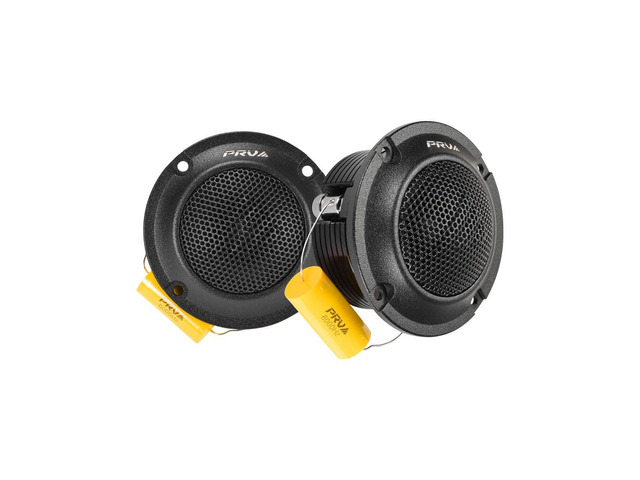 Bullet Super Tweeters Neodymium, 3 Inch PRV Tweeter Black TW400Ti-Nd-4 Slim 240 Watts 4 Ohm, Easy to Mount, 3 Inch Speaker Replacement (2 Tweeters)