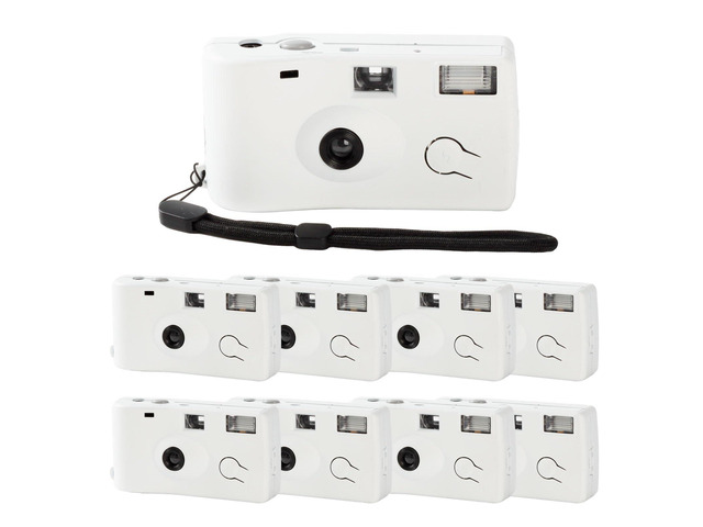 8 Pack of Disposable Cameras for Wedding Bulk Single Use Flash 35mm 17 Film 200 ISO Film Camera for Birthday Concert Travel Anniversary Party Supplies