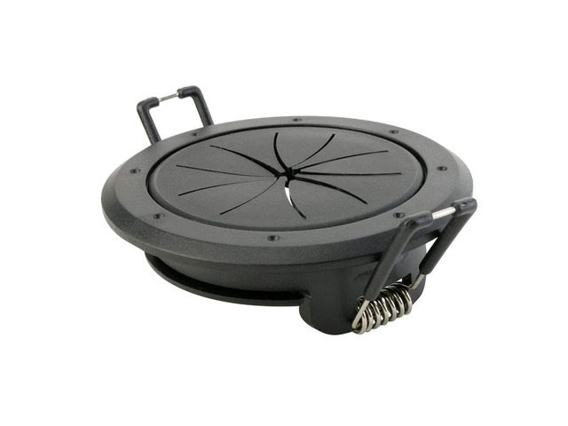 Construct Pro Speedy Spring-Lock Cable Pass Through Port, 2 inch Inner Diameter, Black CON6061SPZ