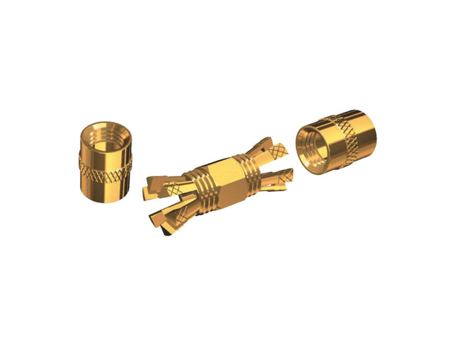 PL-258-CP-G Marine Center Pin Splice Connector, Gold