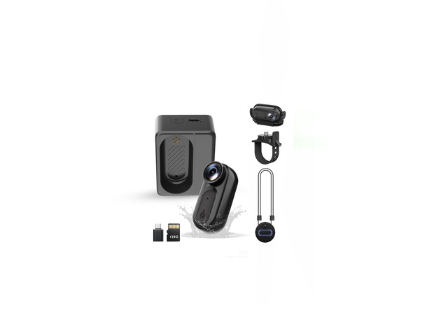 Mini Body Camera Action Cam with Auido & Video Recording -128G IPX7 Waterproof Thumb Size Hands Free Body Worn Cameras - Wearable Portable...