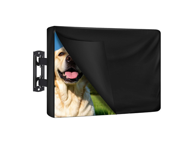 600D Heavy Duty Outdoor TV Cover for 40-43 inch TV, Upgraded Waterproof and Dustproof TV Screen Protectors with Zipper for Outside