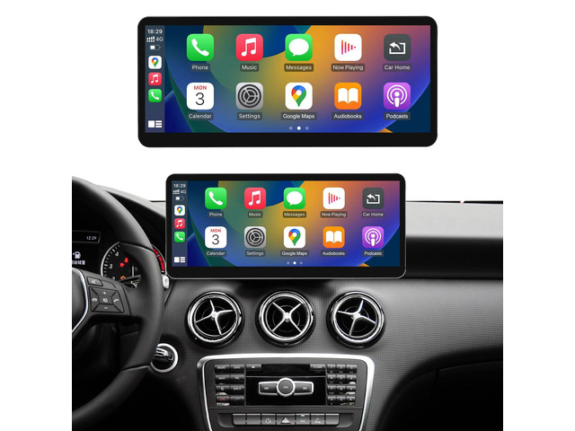 12.3' CarPlay Screen for Mercedes-Benz CLA GLA Class (2013-2015) Ultra-Narrow Linux HD Screen, Car Stereo Touchscreen, Support Wireless CarPlay,...