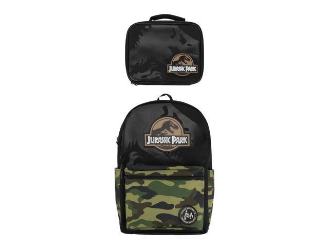 Jurassic Park INGEN Camo 17' Backpack and Lunch Tote Set