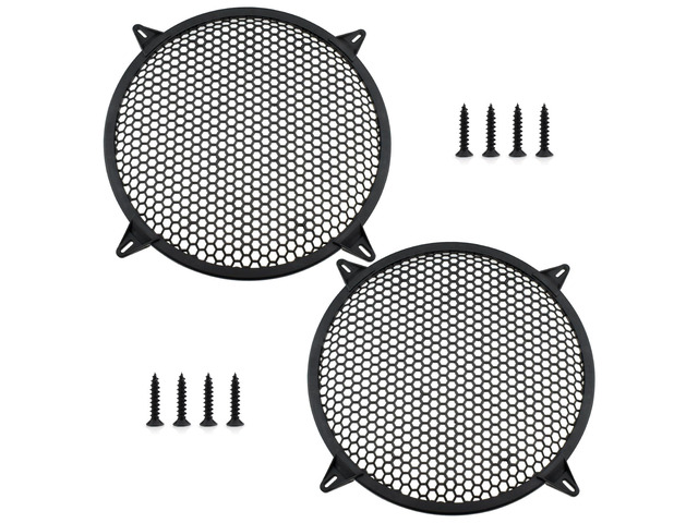 12 Inch Speaker Grill Cover, 2 Pack ABS Mesh 12' Round Subwoofer Speaker Grills with Mounting Screws
