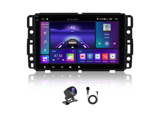 8Core Android 15 Car Stereo Radio for 2007-2013 Chevy Silverado GMC Sierra 4+64GB, Wireless CarPlay Android Auto, 8 inches Touchscreen, Plug &...