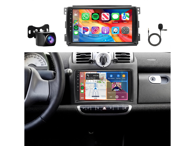 8Core 6GB+128GB Android 15 Radio for Mercedes Benz Smart Fortwo 2005-2010 Car Stereo,9-Inch 1280x800 IPS Touchscreen,Wireless Carplay/Android Auto...