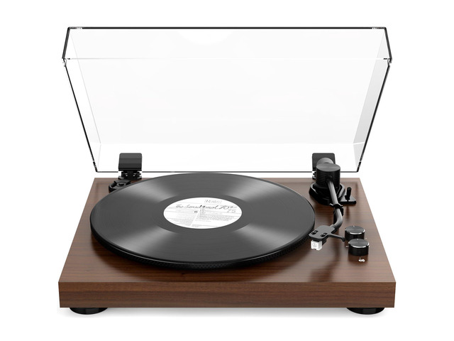 Vinyl Record Player Belt Drive 2-Speed Playback Turntable Bluetooth Wireless Output Connectivity Record Player with Magnetic Cartridge Built-in...