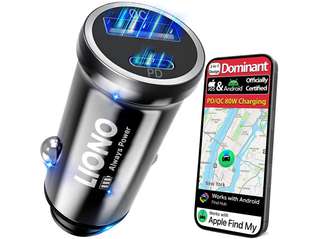 2026 NEW Car GPS Tracker for Vehicles with Rechargeable Battery Compatible with iOS & Android, Anti-Theft Car Locator, Parking Finder, No SIM...