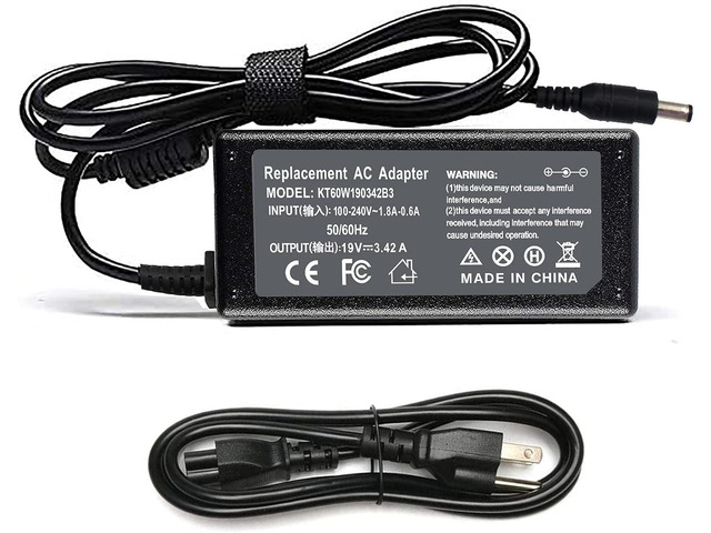 65W 19V 3.42A Laptop Charger for Toshiba Satellite C55 C55T C655 Power Cord C55D C655D C675 C855 C855D L55 L655 L675 L745 L755 L775D L855 P755...