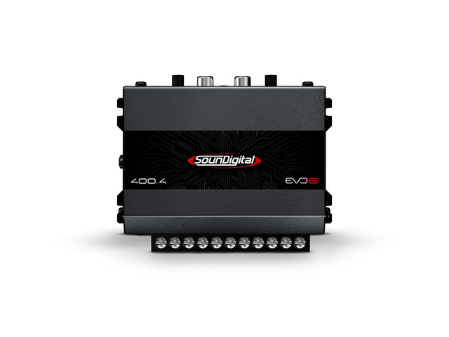 400X4 Car & Motorcycles Full Range Amplifier 4 Channels 400 Watts RMS 4 Ohm - Compact Size - Professional Super Sound Quality
