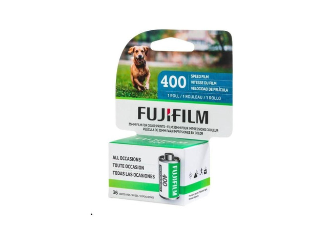 Fujicolor 400 35mm Camera Film, ISO 400 Color Negative Film, 36 Exposures, Single Roll