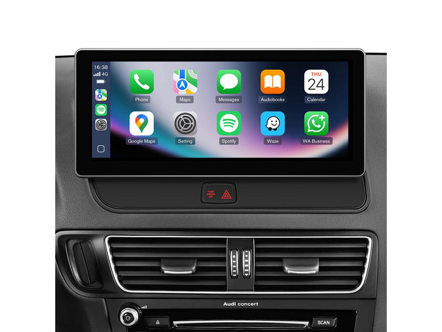 10.25in Stereo for Audi Q5 SQ5 2009-2017 Concert Wireless CarPlay Concert Symphony Only (No MMI), 2-Sec Fast Boot Linux, Dual OS Retain OEM Knob,...