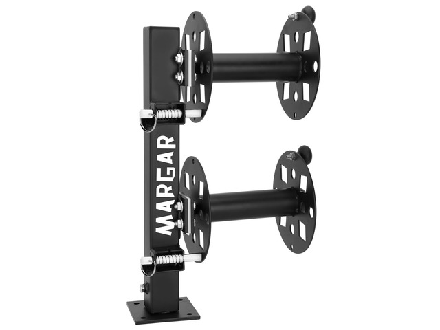Heavy Duty Double Welding Cable Lead Reel, 360-degree Adjustable Swivel Base, 10 Reel, Accommodates 150 Feet of 1/0 and 125 Feet of 2/0 Cable