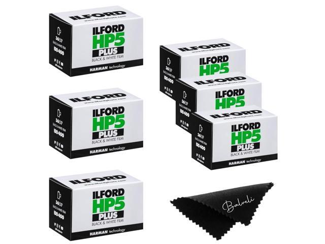 Ilford HP5 Plus 400 Black and White 35mm, 36 Exposures, 6 Rolls- Cloth-35mm Roll 400 Iso Film Roll-Camera Film