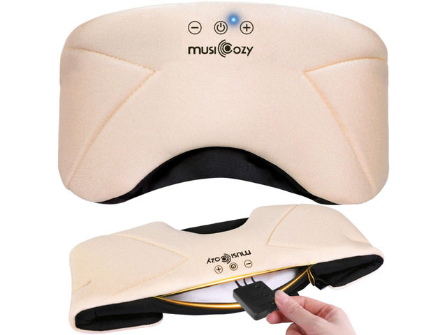 Bluetooth Sleep Mask Headphones with HD Speakers for Side Sleepers Ultra-soft Bluetooth 5.4 Wireless Over-Ear Washable with HD Stereo Ideal for...