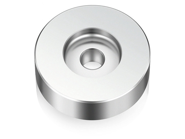 45 Record Adapter for Turntable RPM Record Player for 7 Inch Vinyl Players Turntables Solid Aluminum Dome(Silver)