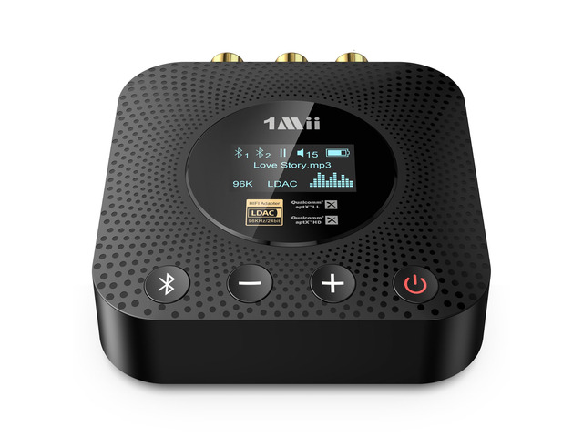 B06HD+ Hi-Res LDAC Bluetooth 5.3 Receiver for Home Stereo, Hi-Fi Bluetooth Audio Adapter w/Display, Built-in Audiophile DAC, aptX HD Low Latency,...