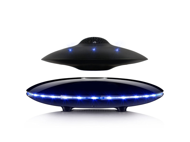 Magnetic Levitating Bluetooth Speaker, Levitating UFO Speakers with LED Lights, 360 Degree Rotation,Wireless Floating Speakers for Home Office...