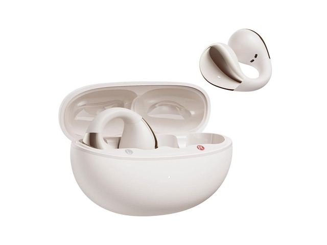 Crossky C30 Open Ear Headphones Wireless Bluetooth, Clip-On Earbuds with 4 ENC Noise Cancelling Mic, Stable Fit, Dual Connection, EQ Customized,...
