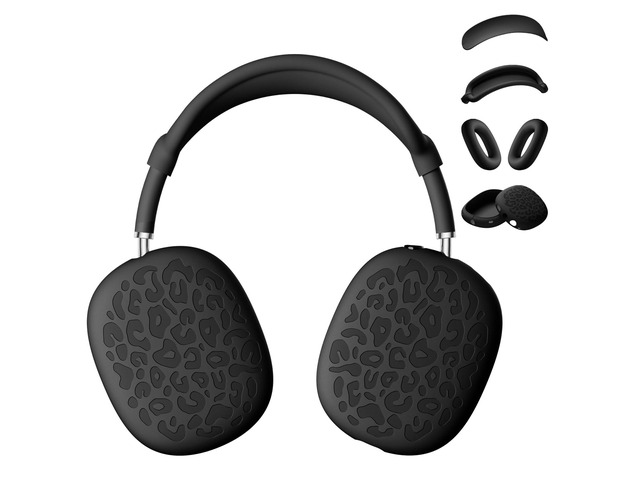 Leopard Silicone Case Cover for AirPods Max Headphones,Ear Pad Case Cover/Ear Cups Cover/Headband Cover for AirPod Max (USB-C/Lightning)...