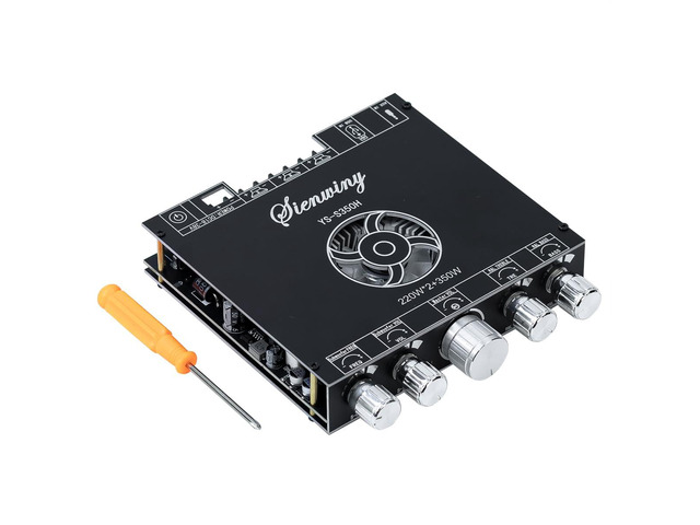 YS-S350H TPA3251 2.1 Channel Bluetooth Amplifier 220W×2 + 350W Subwoofer Audio Receiver Class D Amp Board with Bass Treble Control for Home Theater...