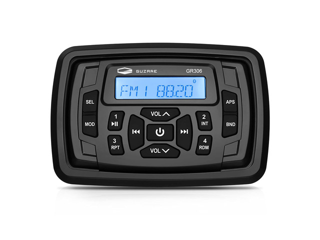 Marine Stereo Bluetooth Waterproof Boats Golf Cart Radio Digital Media Stereo Receiver AM FM Tuner Bluetooth Streaming on ATV UTV Motorcycle and...