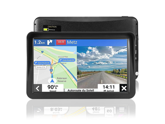 Car GPS Navigation Truck RV, 2026 Map 9 inch Touch Screen Car GPS (Free Updates), Truck GPS Commercial Drivers, Voice Turn Direction Guidance,...