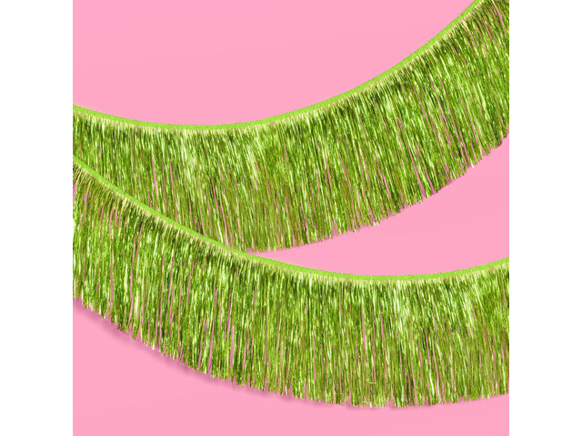 Lime Green Fringe Banner - 4 ft. Margarita Bachelorette Gift Party Decorations, Party Supplies, Birthday Photo Booth, Bach Decor, Bridal Shower...