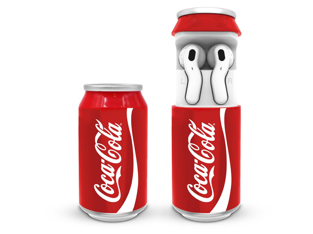 Coca-Cola Can Shaped Wireless Earbuds Bluetooth 5.0 Headphones with Built-in Mic, Voice Assistant Compatibility, 9H Playtime, HD Stereo Sound,...