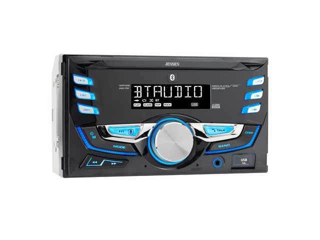 MPR420 Double DIN Bluetooth Car Stereo, AM/FM Radio, USB Playback Bluetooth hands-free calling and streaming, push-to-talk assistant, USB...