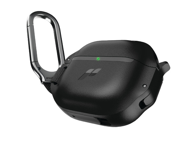 for AirPods 4 Case with Lock - Tough AirPods 4th Generation Case Cover with Carabiner, Rugged Protection and Hard Protective Shell (Black, AirPods...