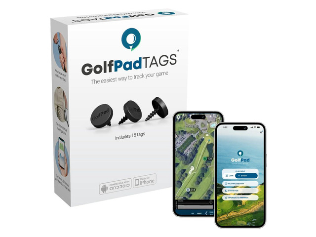 Real-Time Golf Tracking and Game Analysis System Automatic Shot Tracking, No Charging Required, Works with iPhone and Android, Full Game...