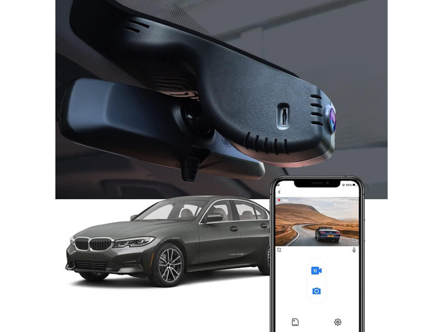 4K Dash Cam Suitable for BMW 3 4 Series M3 M4 2020-2024 (Model B) 330i 430i Xdrive 330e M340i M440i Coupe, OEM Look, UHD 2160P Video, WiFi Connect...