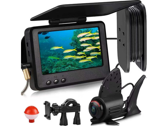 Underwater Fishing Camera HD1080P 4.3'' IPS w/ 5000mAh, [30Â°~150Â° Angle Fin] Ice Fishing Camera Underwater Portable Fish Finder Fishing Gift for...